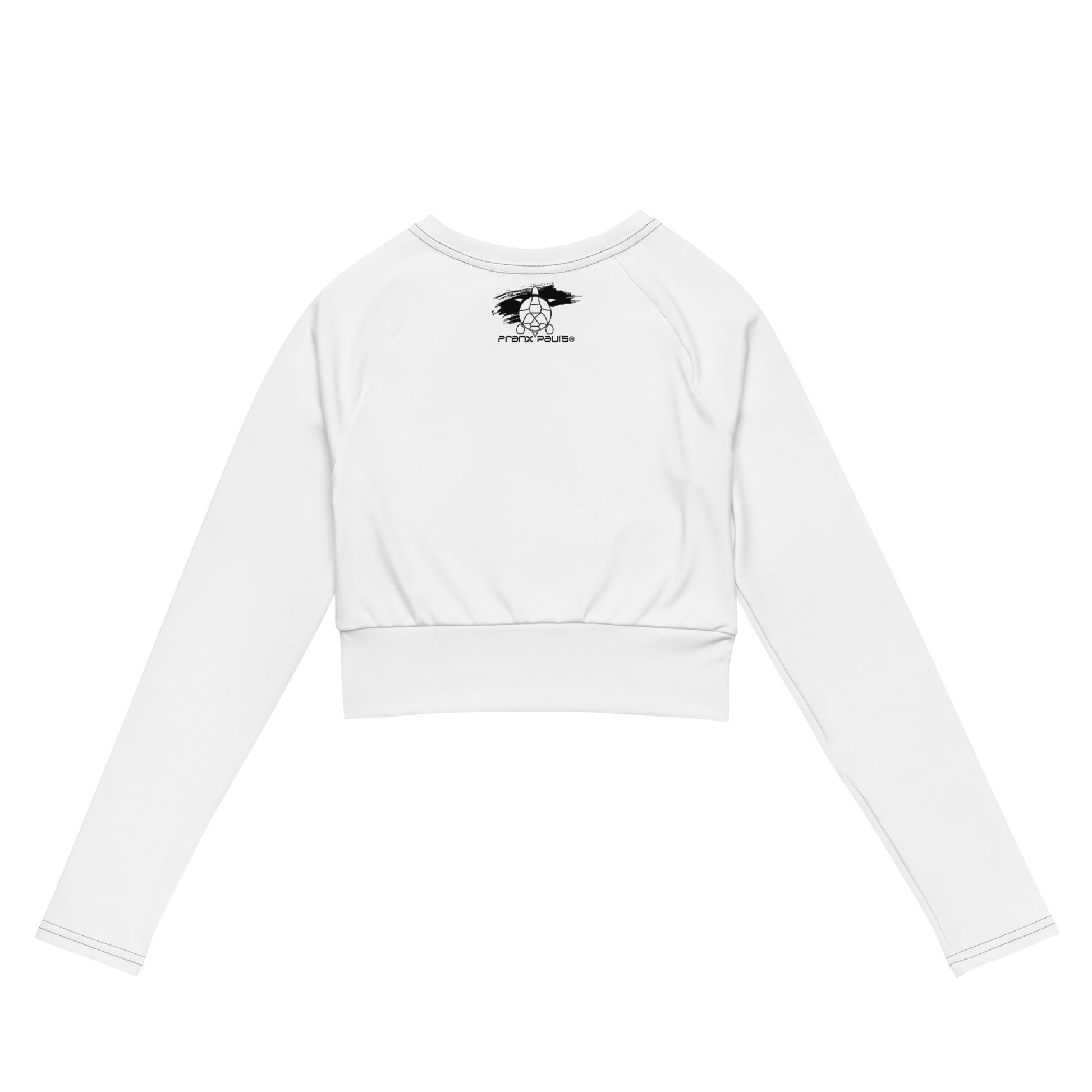 Recycled long-sleeve crop top