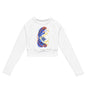 Recycled long-sleeve crop top